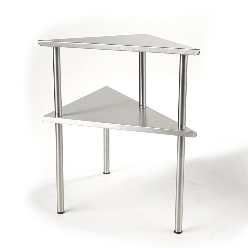 Wrought Studio Abdinour 2 Tier Kitchen Corner Rack Prep Table & Reviews